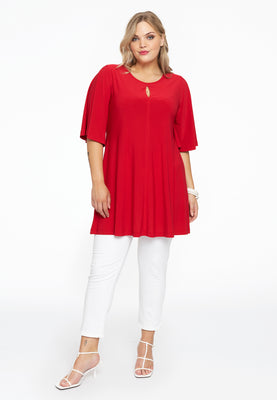 Tunic wide bottom circle sleeve DOLCE - red  - #2