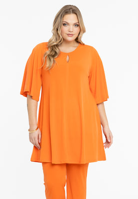 Tunic wide bottom circle sleeve DOLCE - orange  - #1