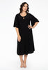 Dress A-line circle sleeve DOLCE - black  - #2