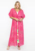 Cardi-dress frilled sleeve VOILE - pink - #2