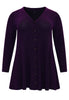 Cardigan wide bottom LUREX - purple  - #2