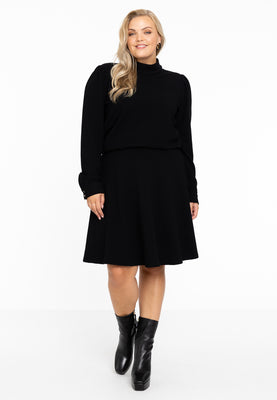 Shirt puff sleeve DIAGONAL - black  - #2