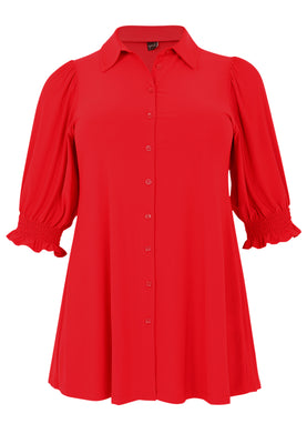 Blouse Puffsleeve Dolce - red  - #4