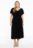 Dress Frilled V-neck DOLCE - black  - #2