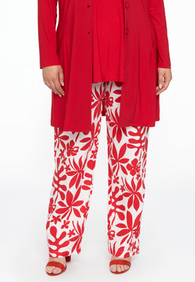 Trousers elastic ANNA - red  - #1