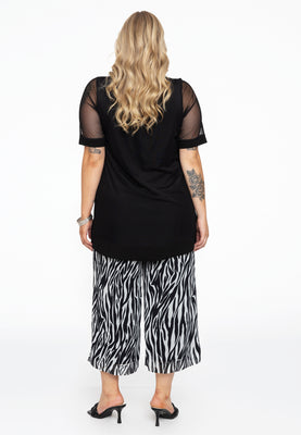 Trousers 7/8 ZEBRA - black  - #2