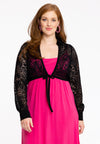 Shrug collar lace - black 