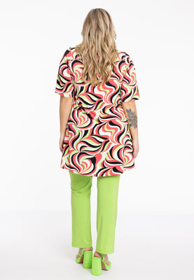 Tunic V wide bottom BONNY - pink - #3