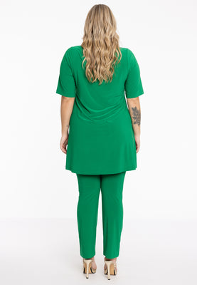 Tunic wide bottom strings DOLCE - green  - #3