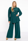 Blouse flare puff sleeve DOLCE - dark green