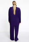 Trousers long PLISSE - purple 