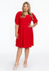 Dress puff sleeve DOLCE - red  - #2