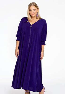 Dress swing smock sleeve DOLCE - purple  - #1