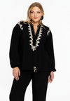 Tunic embroidery DOLCE - black 