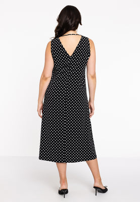 Dress sleeveless DOTS - black  - #3