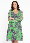 Dress A-line FIERCE - green 