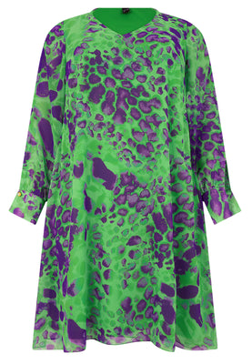 Dress A-line FIERCE - green  - #4