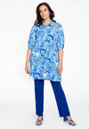 Blouse puff sleeve PORCELAIN - blue