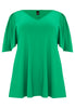 Tunic flare pleated sleeve DOLCE - green  - #4