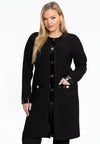 Cardigan buttons RIB - black 