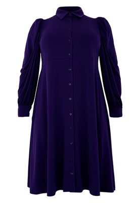 Dress puff sleeve DOLCE - purple  - #4