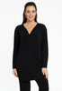 Tunic straight PLISSE - black 