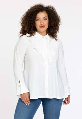 Blouse volant DOLCE - ecru - #1