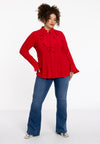 Blouse volant DOLCE - red 