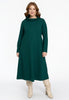 Dress high neck TYRA - dark green - #2