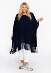 Poncho KNIT - blue