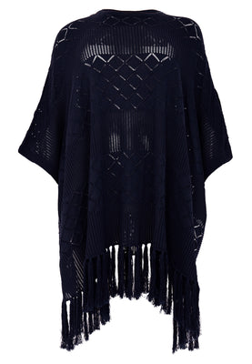 Poncho KNIT - blue - #4