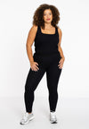 Legging rib LOUNGE - black 