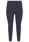 Pencil trousers POLKADOT - blue