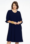 Dress puff sleeve DOLCE - blue