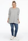 Pull square cashmere - light grey