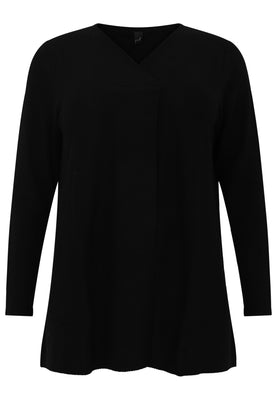 Pullover V-neck - black  - #4