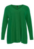 Pullover V-neck - green 