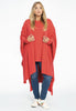 Poncho cashmere - light red - #2