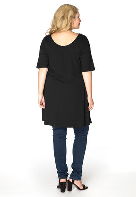 Tunic wide bottom VISCOSE - black  - #3