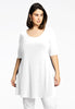 Tunic wide bottom DOLCE - white 