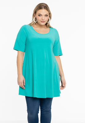 Tunic wide bottom DOLCE - turquoise - #1