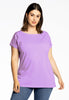 T-shirt cap sleeves COTTON - light purple