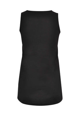 Singlet flare COTTON - black  - #3