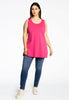 Singlet flare COTTON - pink - #2