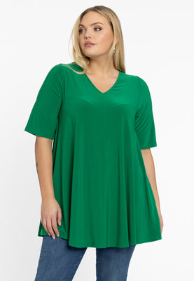 Tunic Swing short sleeve DOLCE - green  - #1