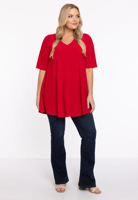 Tunic Swing short sleeve DOLCE - red  - #2