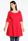 Tunic wide bottom COTTON - red 