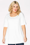 Tunic flare COTTON - white 