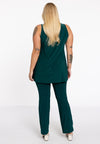 Singlet flare DOLCE - dark green