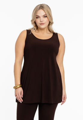 Singlet flare DOLCE - brown - #1